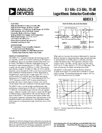 Datasheet AD8313 manufacturer Analog Devices