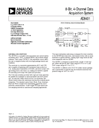 Datasheet AD8401Chips manufacturer Analog Devices