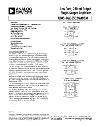 Datasheet AD8532A manufacturer Analog Devices