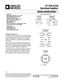 Datasheet AD8566 manufacturer Analog Devices