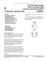 Datasheet AD8628AR manufacturer Analog Devices
