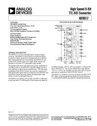 Datasheet AD9012BJ manufacturer Analog Devices