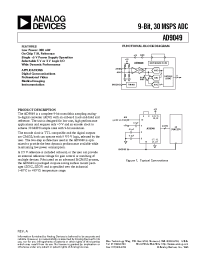 Datasheet AD9049 manufacturer Analog Devices