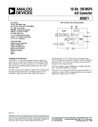 Datasheet AD9071 manufacturer Analog Devices