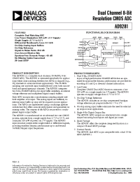 Datasheet AD9281-EB manufacturer Analog Devices