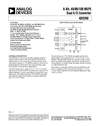Datasheet AD9288 manufacturer Analog Devices