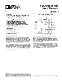 Datasheet AD9288-40 manufacturer Analog Devices