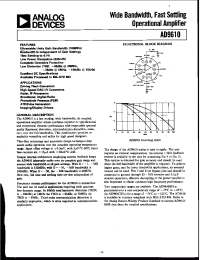 Datasheet AD9610 manufacturer Analog Devices