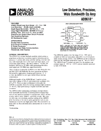 Datasheet AD9618 manufacturer Analog Devices