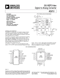 Datasheet AD9701 manufacturer Analog Devices
