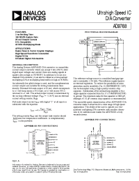 Datasheet AD9768JD manufacturer Analog Devices