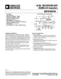 Datasheet AD976A manufacturer Analog Devices