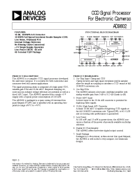 Datasheet AD9802JST manufacturer Analog Devices