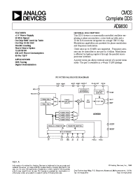 Datasheet AD9830 manufacturer Analog Devices