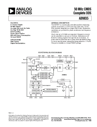 Datasheet AD9835 manufacturer Analog Devices