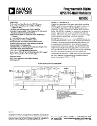 Datasheet AD9853 manufacturer Analog Devices