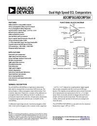 Datasheet ADCMP563 manufacturer Analog Devices