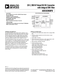 Datasheet ADDC02808PBTV manufacturer Analog Devices