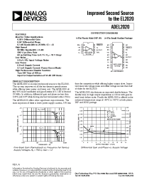 Datasheet ADEL2020 manufacturer Analog Devices