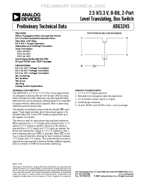 Datasheet ADG3245 manufacturer Analog Devices