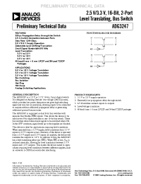 Datasheet ADG3247 manufacturer Analog Devices