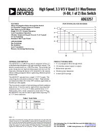 Datasheet ADG3257 manufacturer Analog Devices