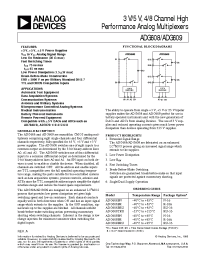 Datasheet ADG608 manufacturer Analog Devices