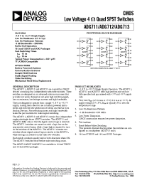 Datasheet ADG711 manufacturer Analog Devices