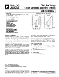 Datasheet ADG714 manufacturer Analog Devices