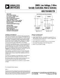 Datasheet ADG728 manufacturer Analog Devices