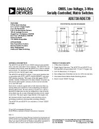 Datasheet ADG738BRU manufacturer Analog Devices
