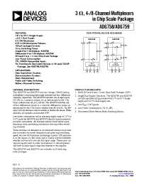 Datasheet ADG758 manufacturer Analog Devices