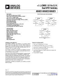 Datasheet ADG821 manufacturer Analog Devices