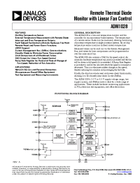 Datasheet ADM1028 manufacturer Analog Devices