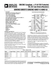 Datasheet ADM206E manufacturer Analog Devices