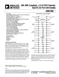 Datasheet ADM2209E manufacturer Analog Devices