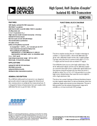 Datasheet ADM2486BRW manufacturer Analog Devices