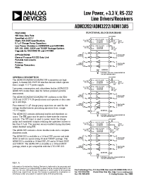 Datasheet ADM3202ARN manufacturer Analog Devices