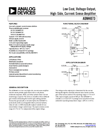Datasheet ADM4073TWRJZ-REEL7 manufacturer Analog Devices