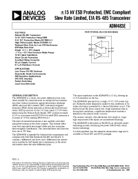 Datasheet ADM483E manufacturer Analog Devices