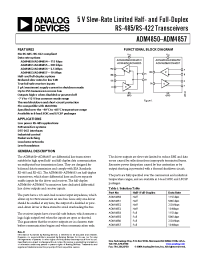 Datasheet ADM4850 manufacturer Analog Devices