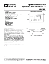 Datasheet ADM6315 manufacturer Analog Devices