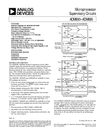 Datasheet ADM690 manufacturer Analog Devices