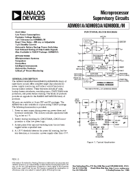 Datasheet ADM691A manufacturer Analog Devices