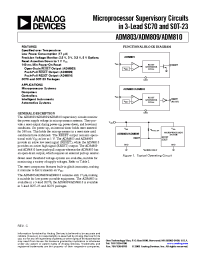 Datasheet ADM803LAKS-REEL manufacturer Analog Devices