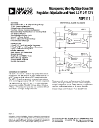 Datasheet ADP1111 manufacturer Analog Devices