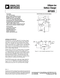 Datasheet ADP3820ART-41 manufacturer Analog Devices