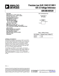 Datasheet ADR381ART-R2 manufacturer Analog Devices