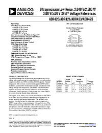 Datasheet ADR420 manufacturer Analog Devices
