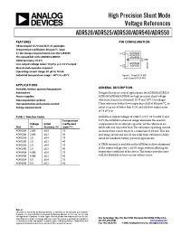 Datasheet ADR520 manufacturer Analog Devices